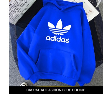 Casual AD Fashion Blue Hoodie
